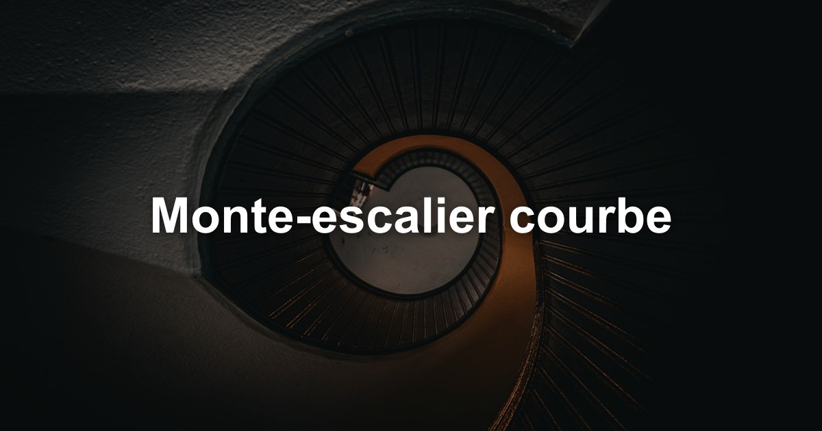 Monte-escalier courbe dans l'arrondissement de Termonde