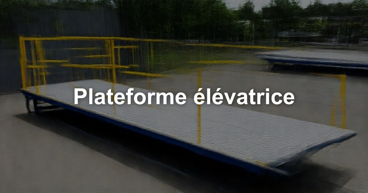 Plateforme élévatrice dans l'arrondissement de Termonde