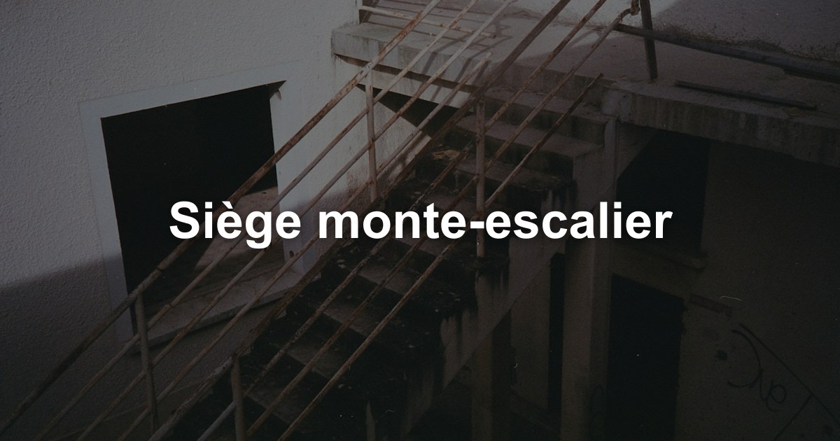 Siège monte-escalier dans l'arrondissement de Termonde